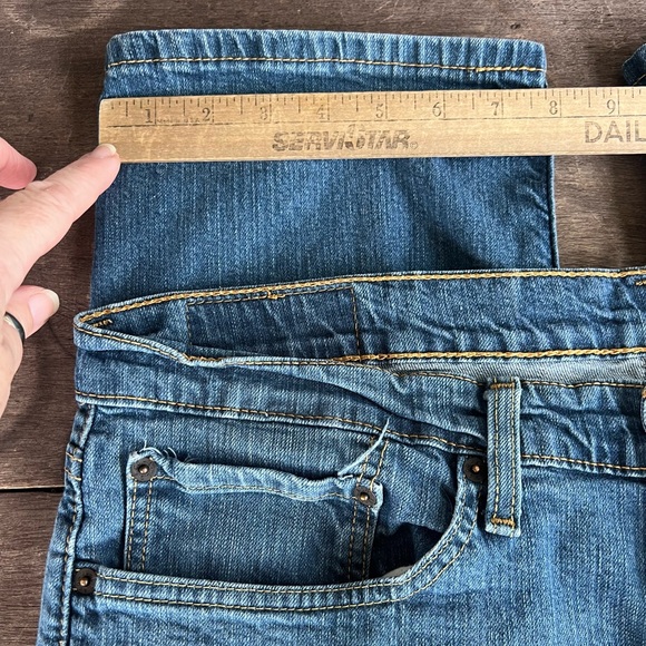 Levi's 514 Jeans Mens 36x29-measured Medium Wash Straight Stretch American Denim - Picture 9 of 16